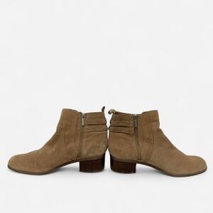 Western chic solid Brown Cowboy dessert ankle boots size 10 modern rodeo boots